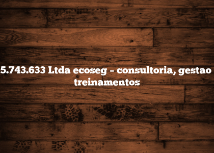 45.743.633 Ltda ecoseg – consultoria, gestao e treinamentos