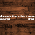 The price of a single item within a group of items is known as the ______________ of the item.